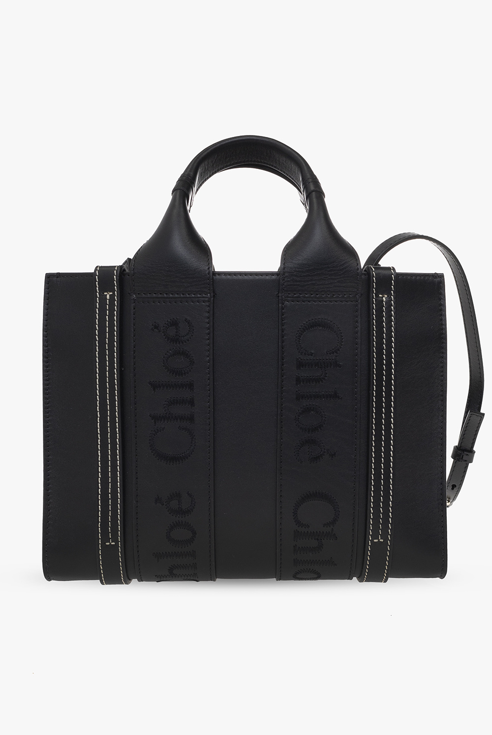 Chloe' ‘Woody Small’ shopper bag Czarny Torba 'Woody Small' typu 'shopper' Chloé - Vitkac Polska